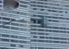 Arquitectura de contraste Detalle, Centro financiero Santa Fé. México D.F [Arq. Oscar Galicia]