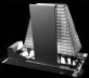 Proposta original – embasamento em “pilotis” com praça “pública” e torre piramidal – “landmark” [ANELLI, Renato; GUERRA, Abilio; KON, Nelson. Rino Levi, arquitetura e cidade. São Paulo, R]