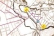 De Bem 1842/2002, interligação entre os dois centros: o nó da Praça Patriarca já se encontra insinuado. Posteriormente, receberá o viaduto (Chá) que concretizará a ligação entre as duas partes ainda separadas pelo Vale do Anhangabaú