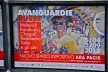 Contaminations, advertising about the Russian vanguard exibition in the urban center of Rome<br />Foto Fabio José Martins de Lima 