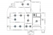 Diagrama das etapas do processamento do leite sobre a planta do projeto de Heitor Maia Filho