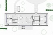 Planta baixa da Casa Bunshaft. Desenho do autor