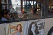 Contamination, cultural heritage seen through a bus window, urban part of the Coliseum and advertising<br />Foto Fabio José Martins de Lima 