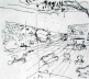 Casa de Vidro, croquis iniciais