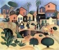 Morro da favela, óleo sobre tela, 64 x 76 cm, coleção Sérgio Fadel, Rio de Janeiro. Tarsila do Amaral, 1924 [AMARAL, Aracy (org). Tarsila do Amaral. Buenos Aires, Fundação Finambrás, 2000]