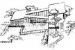 Trabalho de aluno. Disciplina Pequenas Composições de Arquitetura. Revista Arquitetura, Engenharia, Urbanismo, Belas Artes e Decoração, vol. I, 1946, p. 55