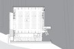 Sede do Sebrae Nacional, planta de subsolo – nível 1059,20, Brasília DF, 2010. Arquitetos Alvaro Puntoni, Luciano Margotto, João Sodré e Jonathan Davies