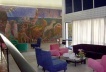 Casa Nanzita Salgado, vista interior em direção ao afresco “O Rapto de Helena de Tróia” de Emeric Marcier, Cataguases, 1954<br />Foto Marcia Poppe, 2003 