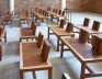 Mosteiro de Nossa Senhora das Graças, mobiliário da Igreja dos Fiéis (Francisco Bolonha, 1999)<br />Foto Marcia Poppe, 2003 