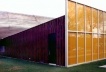 Entrada empena estampada, McCormick Tribune Campus Center, Rem Koolhaas