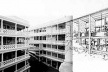 Collage – galerias internas com unités d´habitacion de Le Corbusier