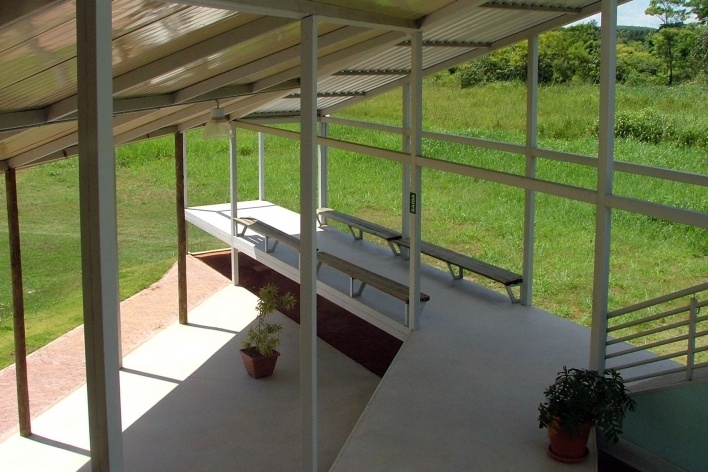 Campus Lagoa do Piau, vista da varanda do prédio A, Caratinga MG. Arquiteto Sylvio Emrich de Podestá, 2006<br />Foto divulgação