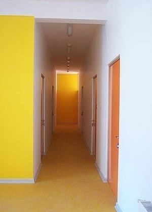 Passillo de acseso a los boxes<br />Imagem dos autores do projeto