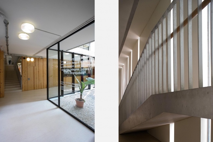 CEIP Ferrer i Guardia, vistas internas, Granollers. Arq. Jordi Badia, 2006<br />Foto Pedro Pegenaute