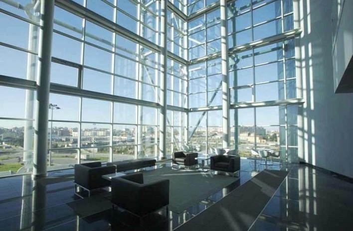 Tower Plaza.Vista interna, Regino Cruz Arquitectos, Vila Nova de Gaia, Portugal<br />Foto FG+SG