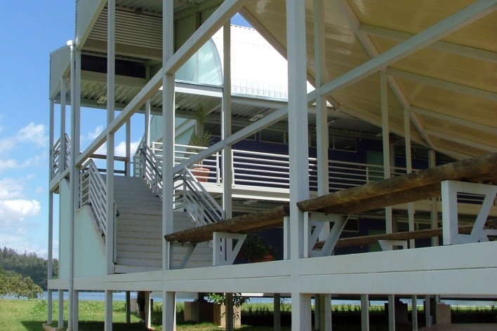 Campus Lagoa do Piau, vista da varanda do prédio A, Caratinga MG. Arquiteto Sylvio Emrich de Podestá, 2006<br />Foto divulgação