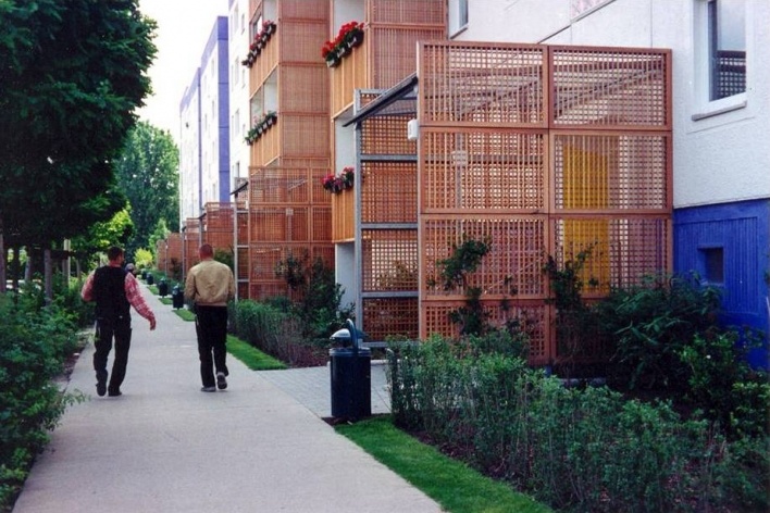 Recaracterização do Gelbes Viertel (Bairro Amarelo), Hellersdorf, Berlim
<br />Foto divulgação