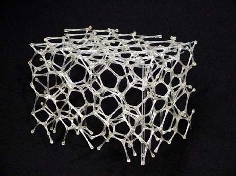 Detalhe da maquete estrutural<br />Imagem dos autores do projeto