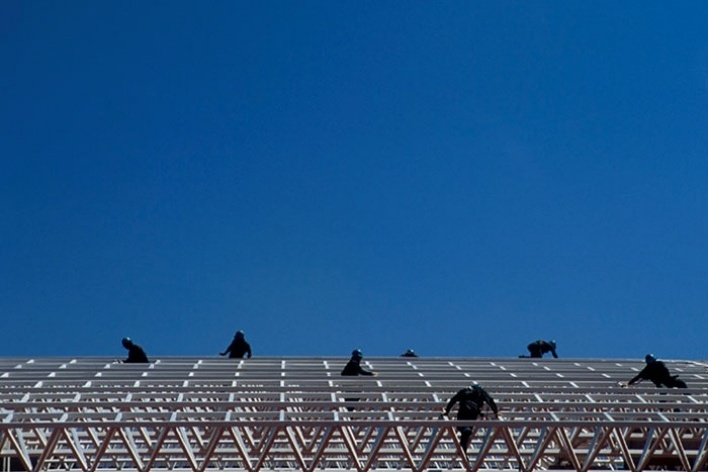 Obras do centro de convenções 2004<br />Foto Salomon Cytrynowicz