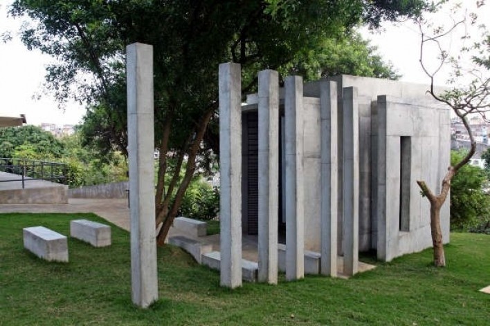 Fachada sul <br />Foto Léo Azevedo