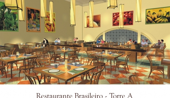 Restaurante Brasileiro. Torre A<br />Imagem do autor do projeto