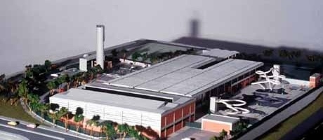 SESC Araraquara. Foto de maquete<br />Imagem dos autores do projeto 