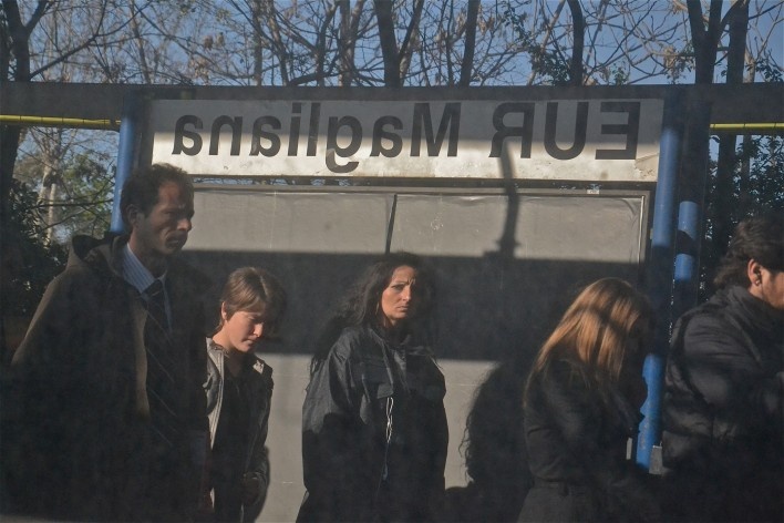 Contaminations, reflexes in EUR Magliana Metro station in Rome<br />Foto Fabio José Martins de Lima 