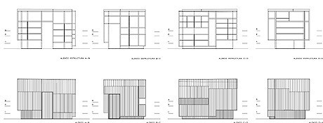 Fachadas e estrutura do Módulo A<br />Imagem dos autores do projeto