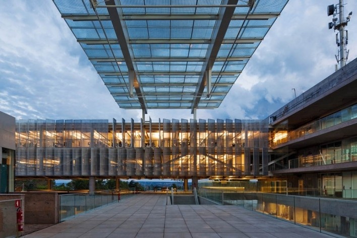 Sede do Sebrae Nacional, Brasília DF, 2010. Arquitetos Alvaro Puntoni, Luciano Margotto, João Sodré e Jonathan Davies<br />Foto Nelson Kon