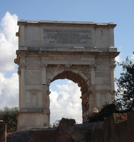 Arco de Tito, 81 d.C.<br />Foto Claudia dos Reis e Cunha