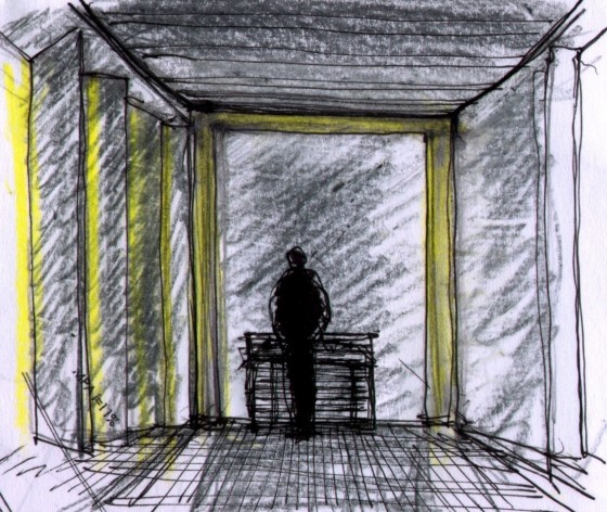 Croqui interior<br />Imagem dos autores do projeto