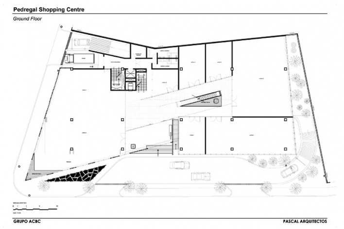 Planta térreo<br />Desenho do escritório