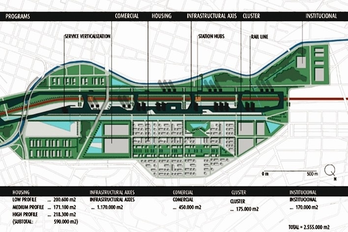 Strategic masterplan: program+areas<br />Desenho da equipe / Team's drawing