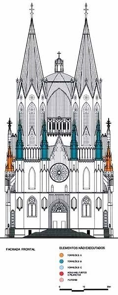 Catedral e Praça da Sé, vista frontal<br />Imagem de Paulo Bastos