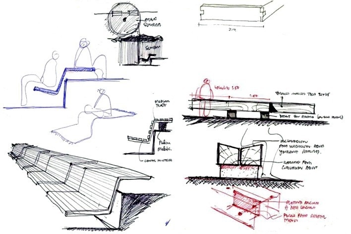 Croquis. Museo Interactivo EPM. Parque de los pies descalzos, Medellín<br />Foto divulgação