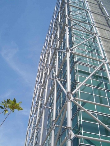 Tower Plaza. Vista externa do edifício, Regino Cruz Arquitectos, Vila Nova de Gaia, Portugal<br />Foto FG+SG