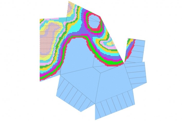 Skin_Tension diagram. The Cube, Park Associati. Brussels, 2011<br />image release