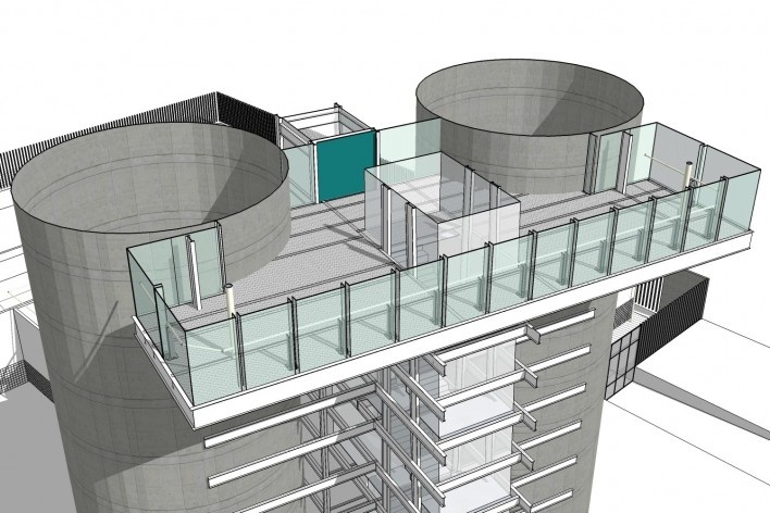 Planta cortada, mirante<br />Arquivo MooMAA
