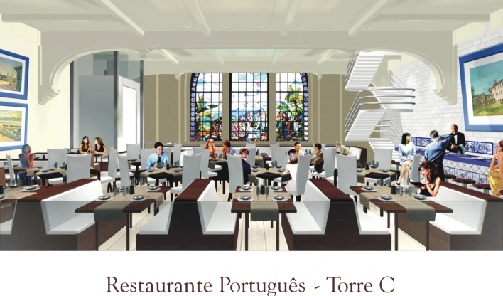 Restaurante Português. Torre C<br />Imagem do autor do projeto
