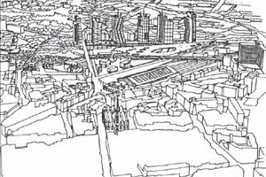 Paisagem de Lille - Euralille de R. Koolhaas