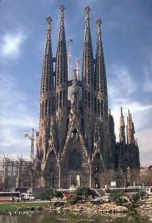 greja da SagradaFamília, Barcelona, Arquiteto Antoni Gaudí<br />Foto Fábio Müller