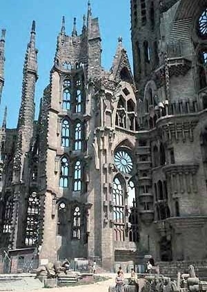 greja da SagradaFamília, Barcelona, Arquiteto Antoni Gaudí<br />Foto Fábio Müller