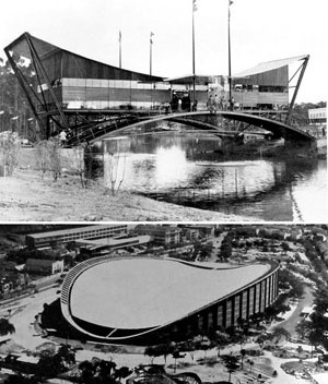 Companhia Siderúrgica Nacional, Parque do Ibirapuera - SP, 1954 e Pavilhão de São Cristóvão, 1957-60