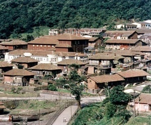 Vila Martim Smith e no centro, o Clube Lira Serrano<br />Foto Adauto Gonçalves Rodrigues