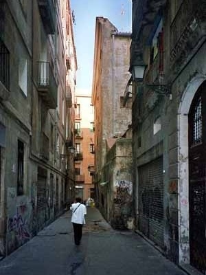 Vista do bairro de Barcelona Ciutat Vella.<br />Foto do autor (junho 2004) 