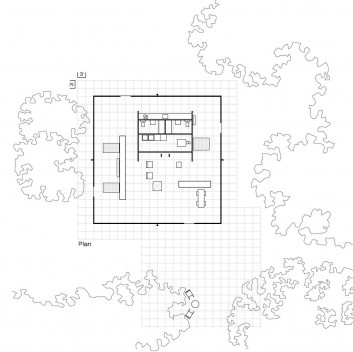 Courtyard house project mies van der rohe Courtyard house project mies van der rohe