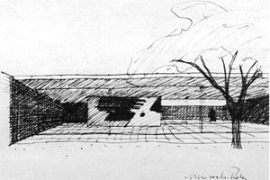 Mies van der Rohe, Casa com três pátios, 1934
