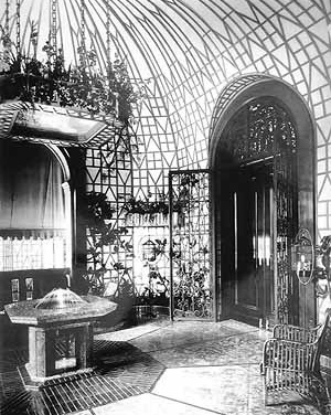 Galeria. Este desenho é muito interessante pois acompanhava ao projeto inicial que o arquiteto Govantes presenteou a Pedro Baró quando estava estudando a construçã. É do ano de 1925