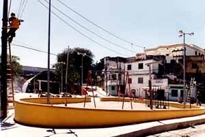 Praça Carlos Seidl, Ladeira dos Funcionários, Caju, Rio de Janeiro. Projeto Fábrica Arquitetura