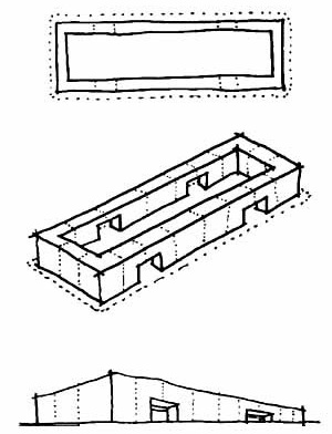 Figura 3 – Quadra com ocupação perimetral 